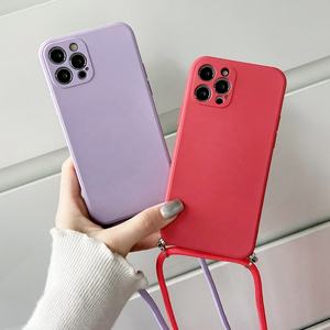 Coque de téléphone portable antichoc, coque arrière en silicone avec bandoulière pour iPhone 15 14 Pro Max - Product Image 6