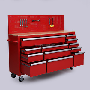 <strong>Tool</strong> Cabinet <strong>Best</strong> Selling 12-Drawer Heavy-Duty Rolling <strong>Tool</strong> Chest W/Wood Top Central Lock 300kg Capacity OEM Color <strong>Tool</strong> Trolley - Product Image 3