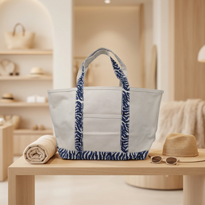 Bulk <b>Beach</b> Bags Custom Printed <b>Canvas</b> Tote Bags Wholesale for Retail Brands - Product Image 1