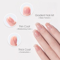 Venalisa Gel de Construction Rapide Nouvelle Génération 6 Couleurs Nude 7,5ml Gel UV Transparent Effet Couleur Vernis Gel 73061