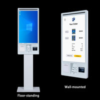 Quiosco de Autoservicio Interior con Pantalla Táctil de 32 Pulgadas, Sistema Windows, Pedidos y Pagos Automatizados, SDK Integrado, Carcasa Metálica, ComPOSxb Intel Core
