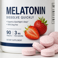 Langsung dari Pabrik |   Laris Manis |   Tablet Pendukung Tidur dan Memori Melatonin 10mg |   Vitamin Vegan Bebas Gula |   Dewasa |   100 Buah |
