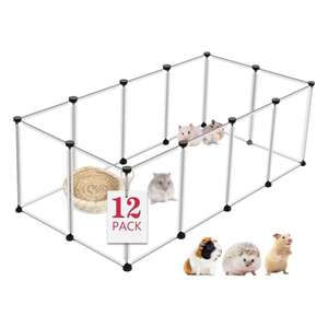 Enclos de jeu pour animaux de compagnie en plastique personnalisé en vrac, à assembler soi-même, léger et portable, pour chiens, chats et petits animaux - Product Image 1