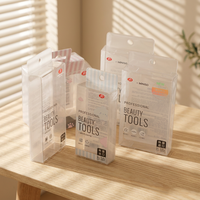 Boîte d'emballage transparente en PVC imprimé, boîtes pliantes en acétate, emballage en vinyle transparent PVC PET RPET