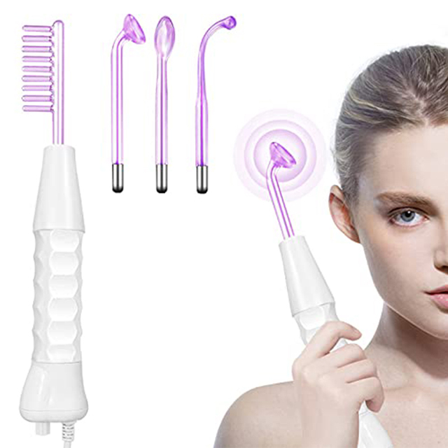 Skin Tightening Facial Wand Portable Handheld High Frequency Violet