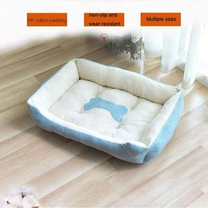 Cómoda Cama para Mascotas con Cojín Suave, Estilo Hueso, Plegable, Antideslizante, Resistente a Mordidas, Cama de Felpa para Perros - Product Image 3