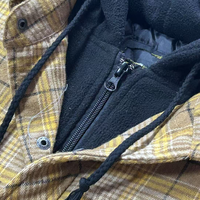 Veste en flanelle à carreaux épais et chauds pour hommes, chemise doublée à manches longues, fermeture éclair, grande taille, manteau polaire S-5XL
