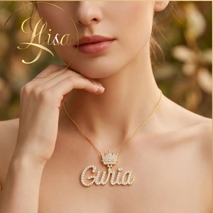 Collar con Colgante de Diamante Personalizado <span class=keywords><strong>Elisa</strong></span>, Diamante Creado en Laboratorio VVS, Colgante con Letra de Diamante CVD Certificado por IGI, Joyería Fina para Mujer - Product Image 3