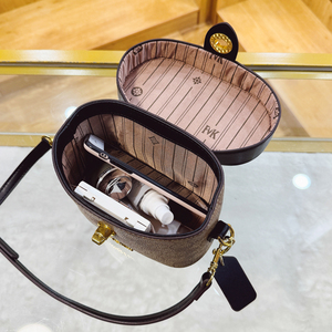 Bolso de Mano de Alta Gama para Mujer, Estilo Vintage Francés, Forma de Caja, con Patrones Geométricos, Cierre de Botón Resistente, <span class=keywords><strong>el</strong></span> Último Accesorio de Moda - Product Image 4