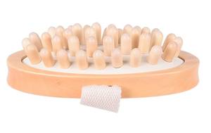 Femcery Naturholz Anti Cellulite Massage gerät Körper abnehmen Zirkulation bürste Muskel Relax Palm Sauna Spa Bad Massage - Product Image 6