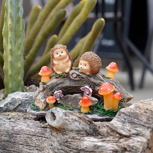 Ornamenti da <span class=keywords><strong>giardino</strong></span> in resina graziosi <span class=keywords><strong>riccio</strong></span> luce solare da <span class=keywords><strong>giardino</strong></span> cartone animato lanterna animale statuette <span class=keywords><strong>giardino</strong></span> cortile decorazione balcone - Product Image 3
