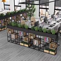 Étagères de séparation multifonctionnelles pliables personnalisées en fer forgé de style nordique moderne pour bureau, restaurant, hôtel