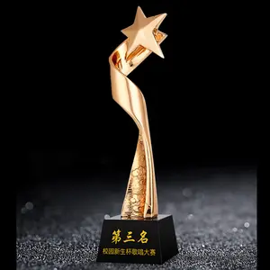 Customized Creative Gilding Resin Crystal Trophy Company Annual Meeting Souvenir Crystal Gift Crystal Trophy Award