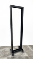 Baie de serveur mobile à double colonne monorail ouverte de 19 pouces, 37U, 550*1800*120MM, en acier laminé à froid SPCC, profondeur 120 mm