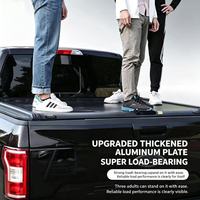 Couverture de benne rigide rétractable en aluminium, type volet roulant, anti-poussière et antivol, pour pick-up