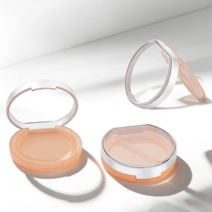 Récipients à Poudre Libre Vides (lot De 2) - Avec Miroir Et Houppette - Pour Maquillage Voyage - Réutilisables