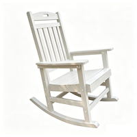 Nouvelle Arrivée Chaise à Bascule d'Extérieur HIPS pour Jardin et Terrasse, Mobilier de Jardin Relaxant, Chaise à Bascule Adirondack