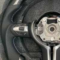 Roda kemudi mobil serat karbon, disesuaikan untuk BMW M3 M4 F80 F82 E90 E91 E60 X5 F15 F16 F10 F30 F32 F36 F60