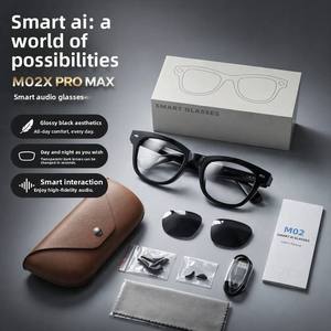 Lunettes Intelligentes OEM M02X Pro Max AI avec Caméra 13MP, Traduction en Temps Réel, Assistant IA, Lunettes de Soleil, Vente en Gros, Logo Personnalisé - Product Image 1