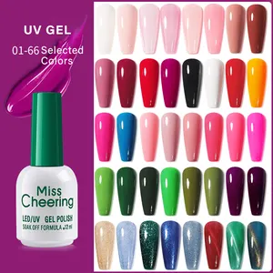 Canni-vernis à ongles Semi-Permanent, produit de manucure, 66 couleurs, séchage UV LED, laque, couche de Base et de finition, 12ml