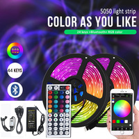 Bande LED RGB 5050 5V USB 10m 5m 3m 2m avec télécommande, rétroéclairage TV, décoration de la maison, bande lumineuse intelligente LED