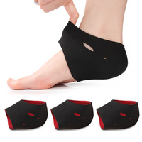 Semelles orthopédiques en EVA pour chaussures, amorti intérieur, anti-dérapantes, avec trous, couvre-talons, chaudes, noires et rouges, 2 paires, toutes saisons