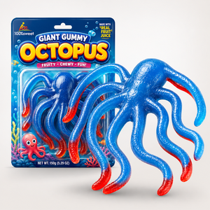 Fudge de gran tamaño, serpiente gigante, oso Araña, lombriz y otros dulces de goma suaves a granel de dibujos animados afrutados - Product Image 3