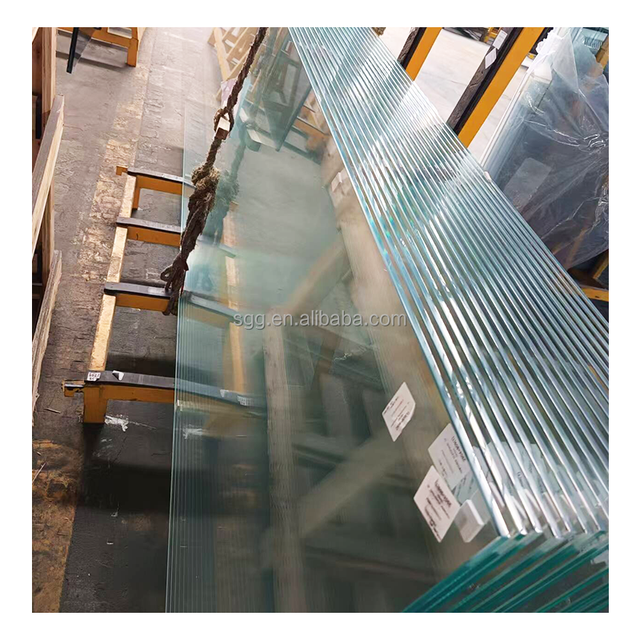 Custom Thickness Tempered Glass Ultra Clear Glass Flat Architectural Glass for Kitchen Living Room Hotel