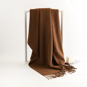 Venta al por mayor Otoño Invierno Pashmina Cachemira Bufanda Hombres Mujeres Bufanda Chal Poliéster - Product Image 4