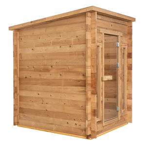 Personalizzabile per 2-4 persone in legno massello Sauna moderna Sauna all'aperto - Product Image 4