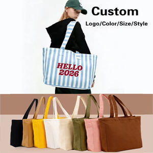 Multifunctional Recycled Canvas Tote Bag with Exquisite Patterns Suitable for <strong>Women</strong> for <strong>Window</strong> Shopping and Beach Games - Product Image 2
