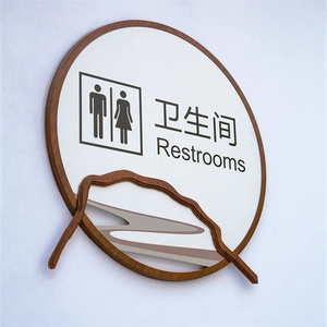 Không thấm nước phổ quát ký hiệu WC dấu hiệu phòng vệ sinh biển số cho môi trường độ ẩm cao - Product Image 1