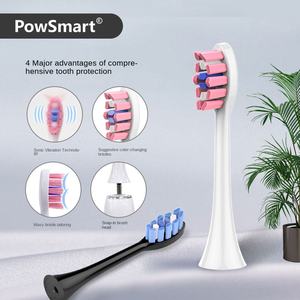 Tête de <span class=keywords><strong>brosse</strong></span> à dents électrique de forme spéciale Technologie des ondes sonores Poils souples Matériau TPR Utilisation domestique Compatible Bitvae - Product Image 2