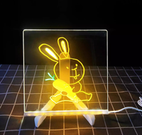 Tableau de Dessin Lumineux Effaçable pour Enfants avec Lumière Nocturne pour Bricolage à Domicile