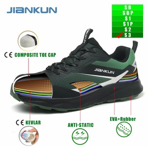 JIANKUN CE S3 Certified 10kv Breathable Protective Anti-puncture Safety <strong>Shoes</strong> Steel Toe Work <strong>Shoes</strong> for Men and <strong>Women</strong> OEM - Product Image 5