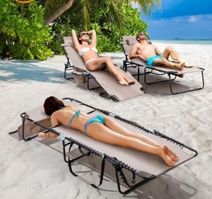 Silla Chaise Longue con Orificio para la Cara, Reclinable Ajustable en 5 Posiciones, Silla Plegable Portátil para Tomar el Sol al Aire Libre - Product Image 1