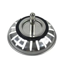 Escurridor de fregadero de cocina de repuesto de acero inoxidable, escurridor, tapón de residuos, relleno de fregadero de cocina del Reino Unido