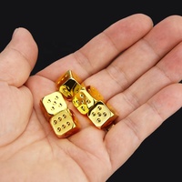 Dés en métal personnalisés dés gravés au laser sur mesure pour le jeu de divertissement
