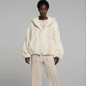 Buy In Bulk Mink Fur Hoodie Waterproof & Wind-Resistant | Alibaba.com
