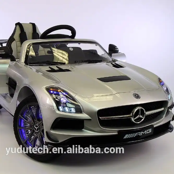 Mercedes Benz SLS AMG 12V Mainan Anak, Mainan Radio Mobil Listrik Online untuk Anak-anak