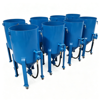 Machine de sablage à air comprimé avec fonction de pulvérisation puissante pour les applications de traitement des pièces métalliques