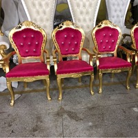 Chaise de salle à manger européenne de style hôtelier avec accoudoirs, en bois massif, pour usage intérieur, chaise de manucure, chaise de réception, chaise de réunion