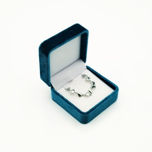 Luxury Jewelry Storage flock jewellery velvet Packaging Unique Large Necklace Jewelry Packaging Box With Logo