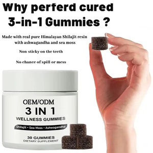 Gummies de Shilajit 3-en-1 testées en <span class=keywords><strong>laboratoire</strong></span>, 30 unités, OEM ODM, complément bien-être à base d'algues marines et d'Ashwagandha - Product Image 6