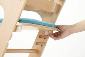 <span class=keywords><strong>Chaise</strong></span> haute réglable en bois de hêtre avec plateau amovible pour l'alimentation des bébés - Product Image 6