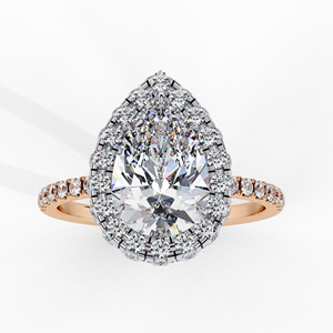 Bague de fiançailles pour femme en or massif 18 carats avec diamant de laboratoire taille brillant, certifiée IGI, plaquée rhodium, couleur D, marque de luxe - Product Image 2