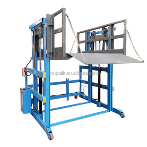 Platform Pengangkat Hidrolik Bergerak untuk Truk Kontainer Baja Karbon Dua/Empat Tiang, Kapasitas -ZX 2000Kg, untuk Pemuatan dan Pembongkaran - Product Image 2