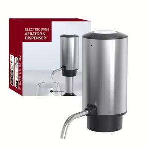 Aérateur de vin automatique rechargeable par USB, pompe à eau classique, distributeur de vin en verre transparent, portable, qualité alimentaire - Product Image 3