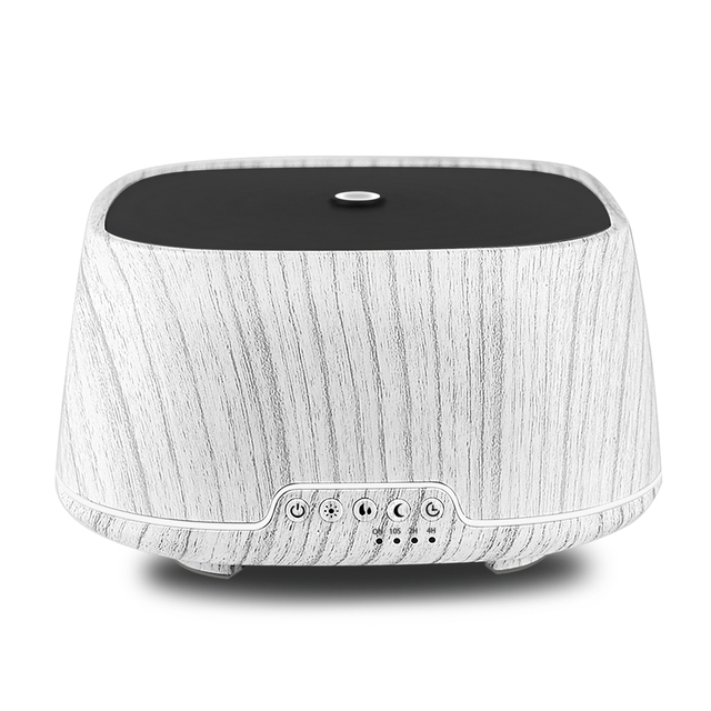 New Arrival 650ML Smart Square Shape Wood Grain Ultrasonic Aromatherapy Diffuser  Music Speaker Diffuser for Home Air Use