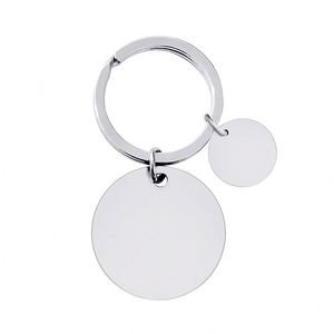 Ready to Ship Knot Chain Diy <b>Custom</b> Holiday Gifts Multi-color Size Round Card Hanging Metal <b>Key</b> Chain - Product Image 5